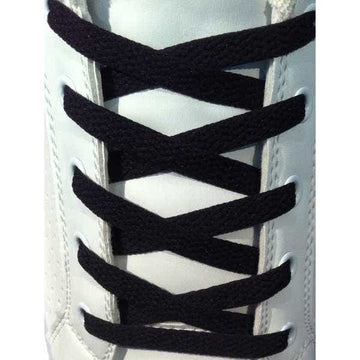 Lacci per Scarpe Neri Piatti - Stringhe varie Misure